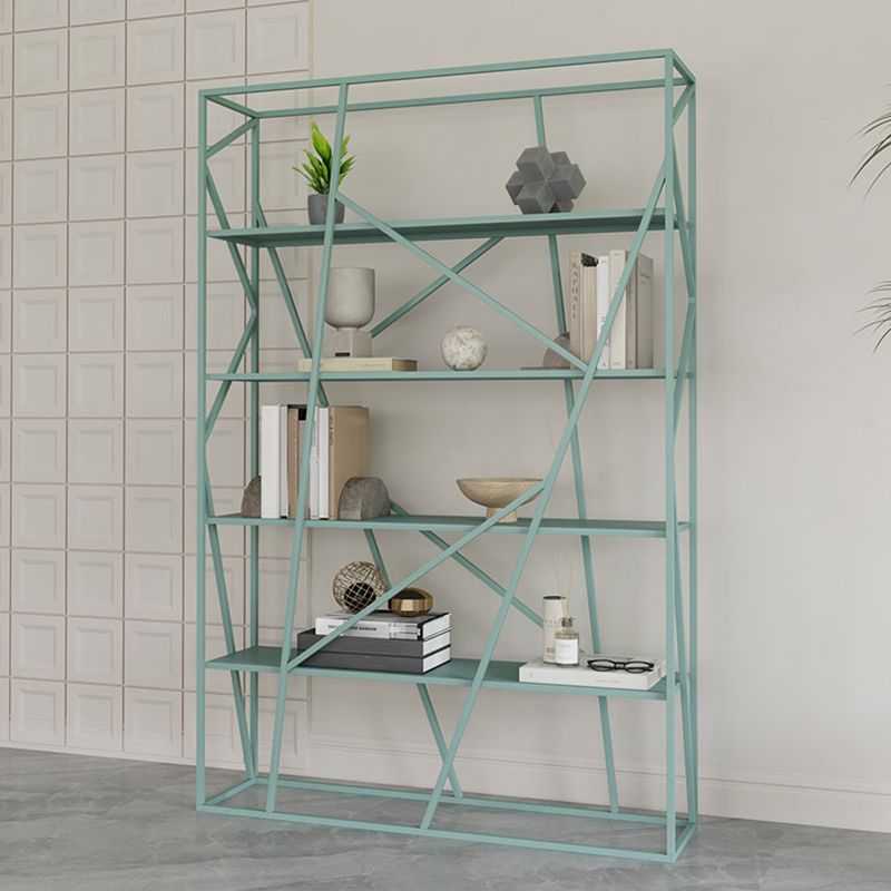 Metal Ladder Shelf Bookcase Modern Vertical Open Back Book Shelf Clearhalo 'Bookcases' 'furn' 'furn_bookcases' 'Furniture' 'Office Furniture' 1200x1200_2e3f2912-4be6-4df9-b4d0-ec4dec304156