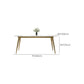 Scandinavian 1/2/5/7 Pieces Furniture Rectangle Stone Dining Table Set for Kitchen