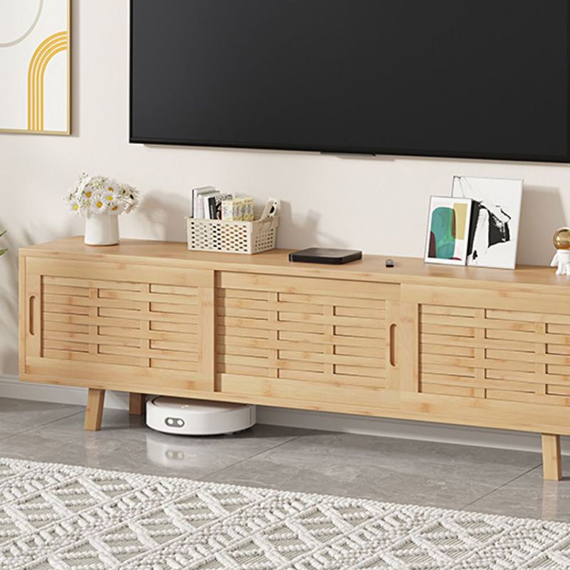 Enclosed Storage TV Media Stand Contemporary TV Console for Living Room Clearhalo 'furn' 'furn_tv_stands_entertainment_centers' 'Furniture' 'Living Room Furniture' 'TV Stands & Entertainment Centers' 'TV Stands & Media Storage Furniture' 'tv_stands_entertainment_centers' 1200x1200_2e405796-f3ce-48da-adcb-b7d4163e0814