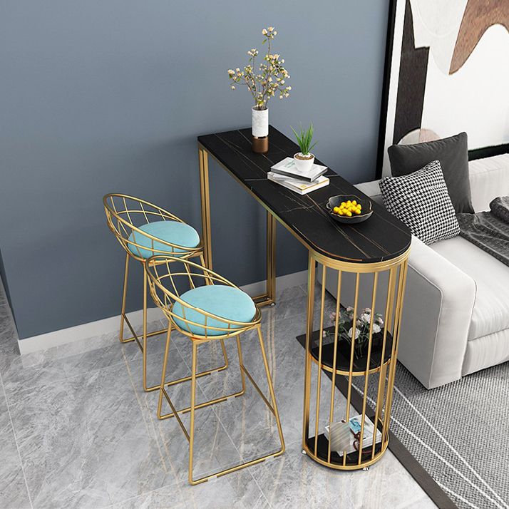 Glam Metal Bar and Counter Stool Low Back Stool with Sled Base Clearhalo 'Bar Furniture' 'Bar Stools' 'bar_stools' 'furn' 'furn_bar_stools' 'Furniture' 'furniture_bar_stools' 'Kitchen & Dining Furniture' 1200x1200_2e41f4c9-ed5a-484c-96f1-34be12db844d