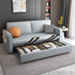 Scandinavian Sofa Bed Faux Leather Sleeper Sofa with Storage Clearhalo 'furn' 'furn_futons' 'Furniture' 'Futons & Daybeds' 'Futons' 'Living Room Furniture' 1200x1200_2e42157a-b703-4436-ab8f-217bafb09b80