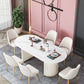 Contemporary Oval Dining Table Sintered Stone Dining Table with Double Pedestal for Dining Room Clearhalo ' dining_table' 'Dining Tables & Seating' 'Dining Tables' 'furn' 'furn_dining_table' 'Furniture' 'furniture_dining_table' 'Kitchen & Dining Furniture' 'kitchen&dining_furn' 'kitchen' 'kitchen_dining_table' 1200x1200_2e42270b-1b21-4422-a459-32e6b15f328c