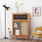 Scheda laterale in legno con porta moderna minimalista marrone buffet sideboard