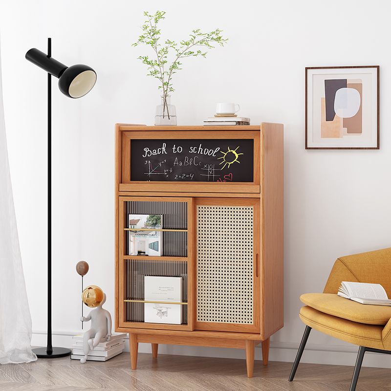 Scheda laterale in legno con porta moderna minimalista marrone buffet sideboard