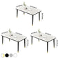 Casual Sintered Stone Standard Dining Table Rectangle Shape Dining Table for Kitchen Clearhalo ' dining_table' 'Dining Tables & Seating' 'Dining Tables' 'furn' 'furn_dining_table' 'Furniture' 'furniture_dining_table' 'Kitchen & Dining Furniture' 'kitchen&dining_furn' 'kitchen' 'kitchen_dining_table' 1200x1200_2e43e95f-c53e-45c0-9bfe-9c403ad24ee2
