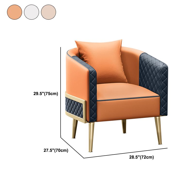 Divano a forma di luna curva contemporanea in pelle finta per soggiorno per soggiorno