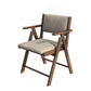 Contemporary Upholstered Arm Chair Indoor Solid Wood Dining Chair