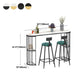 Contemporary Counter Height Dining Table Marble Oval Storage Bistro Table (only table) Clearhalo 'Bar Furniture' 'Bar Tables' 'bar_tables' 'Furniture' 'furniture_bar_tables' 'Kitchen & Dining Furniture' 'kitchen&dining_furn' 'kitchen' 1200x1200_2e4d5a25-16fe-41d0-9d09-28b8ca90380b