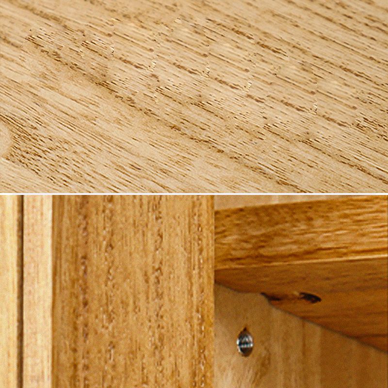 Modern Glass Paned Accent Cabinet 1-Door Solid Wood Chest with 2 Drawers Clearhalo 'Cabinets & Chests' 'cabinets_chests' 'furn' 'furn_cabinets_chests' 'Furniture' 'Living Room Furniture' 1200x1200_2e4e6ae9-1784-4e05-a5b8-d29a9ffd273c