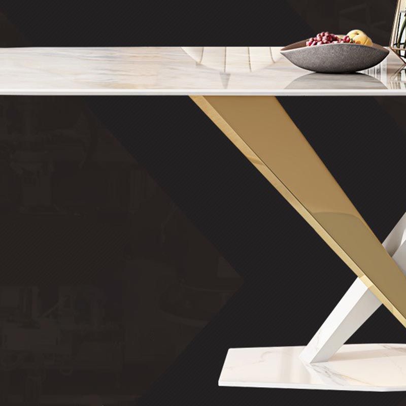 Glam Dining Table Set 1/2/5/7 Pcs Rectangle Dining Table with Upholstered Chairs Clearhalo 'Dining Room Sets' 'Dining Tables & Seating' 'dining_room_set' 'furn' 'furn_dining_room_set' 'Furniture' 'Kitchen & Dining Furniture' 1200x1200_2e50e217-67b0-4995-9291-fcf460d5e69a