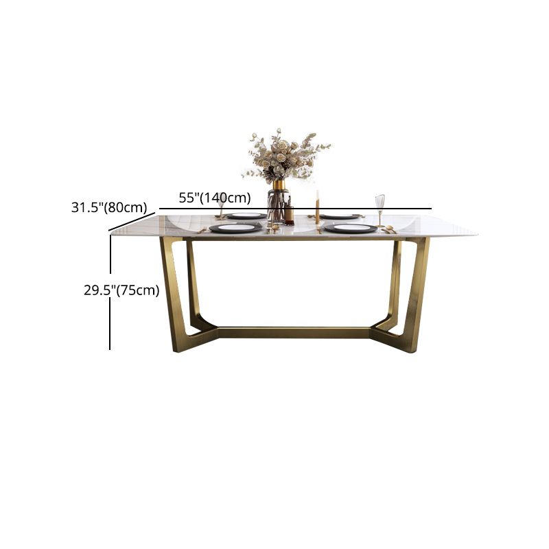 Luxury 1/2/5/6/7 Pieces Dining Set with Stone Rectangle Table and Chairs Dinette Set Clearhalo 'Dining Room Sets' 'Dining Tables & Seating' 'dining_room_set' 'furn' 'furn_dining_room_set' 'Furniture' 'furniture_dining_room_set' 'Kitchen & Dining Furniture' 'kitchen&dining_furn' 'kitchen' 1200x1200_2e50e3d5-cda8-4714-98c9-6d576d7c3dda