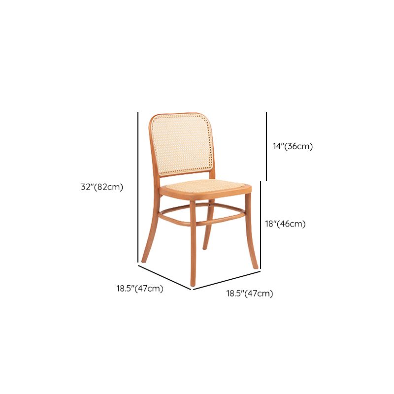 Industrial Style Dining Chair Wooden Indoor Dining Chair for Living Room