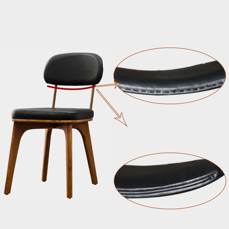 Industrial Dining Room Chair Open Back Side Chair with Wood Legs for Home Use Clearhalo ' kitchen&dining_furn' 'Dining Chairs' 'Dining Tables & Seating' 'dining_chair' 'furn' 'furn_dining_chair' 'Furniture' 'furniture_dining_chair' 'Kitchen & Dining Furniture' 'kitchen' 1200x1200_2e534a34-7e5c-4eae-a3fc-d40964ded844