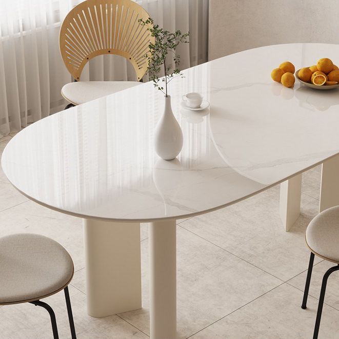 Oval Dining Table Contemporary Dinner Table for Home Kitchen