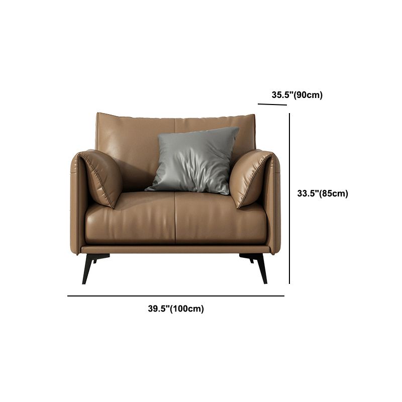 Contemporary Brown Cushions Standard Pillow Top Arm Stain Resistant Sofa Clearhalo 'furn' 'furn_sofas' 'Furniture' 'Living Room Furniture' 'Sofa' 'sofas' 1200x1200_2e54a0f6-7ea2-48c5-8997-da0fa85b0030
