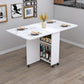 Wood Mid-Century Rectangle Table Wooden Top Table with Drop Leaf Clearhalo ' dining_table' 'Dining Tables & Seating' 'Dining Tables' 'furn' 'furn_dining_table' 'Furniture' 'furniture_dining_table' 'Kitchen & Dining Furniture' 'kitchen&dining_furn' 'kitchen' 'kitchen_dining_table' 1200x1200_2e54a1f0-bac3-4276-96cb-f62bcee34268