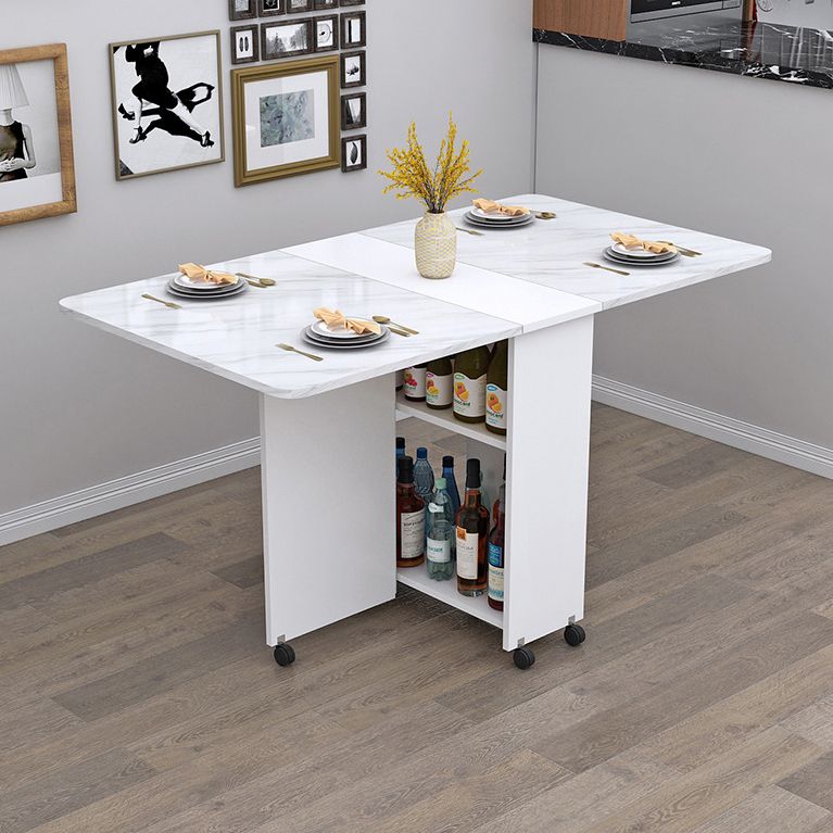 Wood Mid-Century Rectangle Table Wooden Top Table with Drop Leaf Clearhalo ' dining_table' 'Dining Tables & Seating' 'Dining Tables' 'furn' 'furn_dining_table' 'Furniture' 'furniture_dining_table' 'Kitchen & Dining Furniture' 'kitchen&dining_furn' 'kitchen' 'kitchen_dining_table' 1200x1200_2e54a1f0-bac3-4276-96cb-f62bcee34268