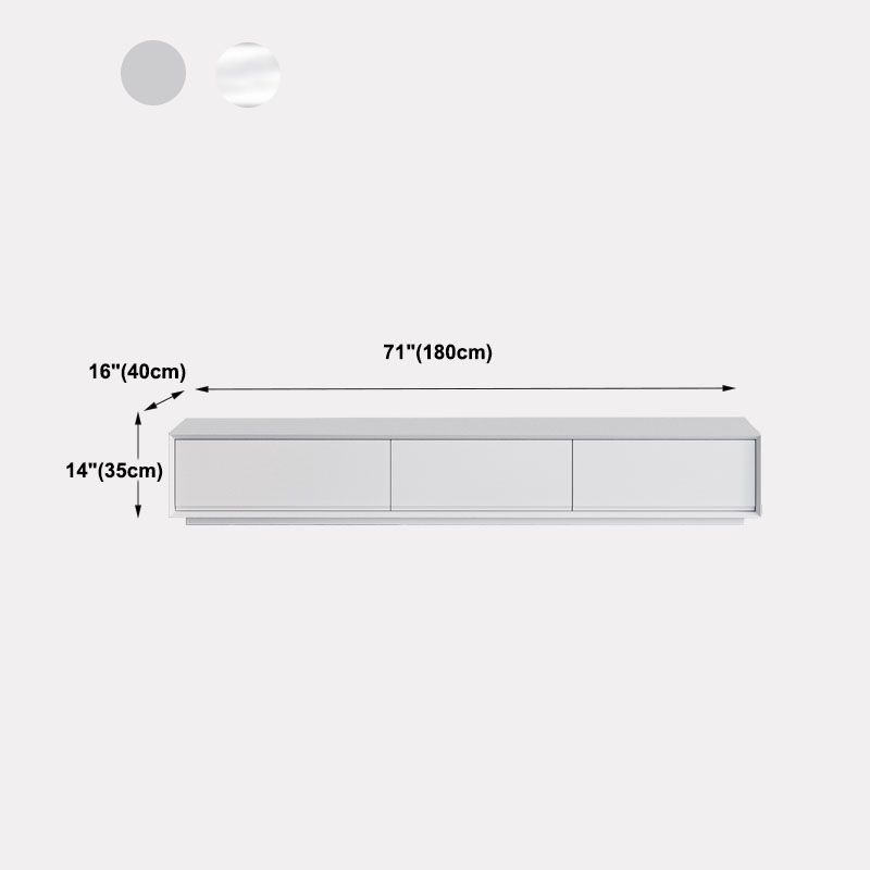 Contemporary TV Console White Wood/Stone Top TV Stand with Soft Close Drawers Clearhalo 'furn' 'furn_tv_stands_entertainment_centers' 'Furniture' 'Living Room Furniture' 'TV Stands & Entertainment Centers' 'TV Stands & Media Storage Furniture' 'tv_stands_entertainment_centers' 1200x1200_2e54e470-3119-4c78-a1a5-1f6ddb3b7808