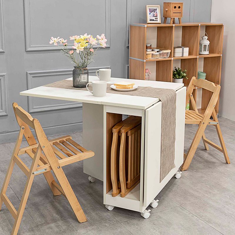 47'' Foldable Artificial Wood Table Modern Rectangle Table (only table) Clearhalo ' dining_table' 'Dining Tables & Seating' 'Dining Tables' 'Furniture' 'furniture_dining_table' 'Kitchen & Dining Furniture' 'kitchen&dining_furn' 'kitchen' 'kitchen_dining_table' 1200x1200_2e562e66-b0ab-4bd9-8e99-966399012d57