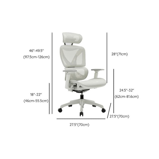 Modern Removable Arms Office Chair Adjustable Seat Height Slide Chair Clearhalo 'furn' 'furn_office_chair' 'Furniture' 'Office Chairs' 'Office Furniture' 'office_chair' 1200x1200_2e5642fd-1976-4e71-9ed8-a51684faea5f