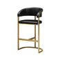 Glam Style Bar Stool Leather Gold Frame Counter Stool for Bristol Clearhalo 'Bar Furniture' 'Bar Stools' 'bar_stools' 'furn' 'furn_bar_stools' 'Furniture' 'Kitchen & Dining Furniture' 1200x1200_2e56baf5-29d5-4021-93cc-b043391885b4