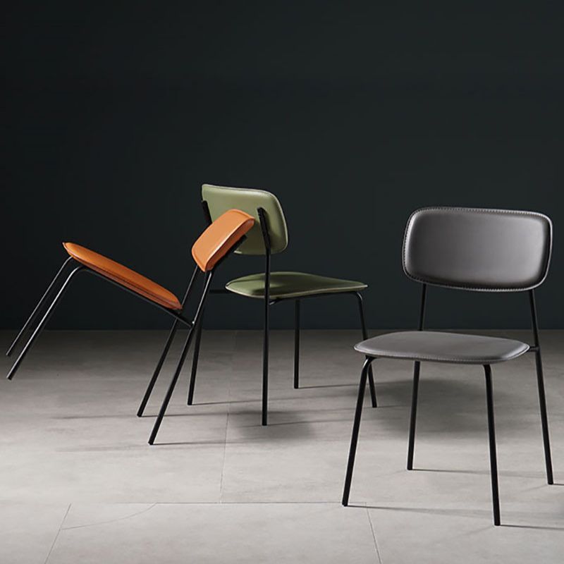 Contemporary Kitchen Chair Dining Armless Side Chairs with Metal Legs Clearhalo ' kitchen&dining_furn' 'Dining Chairs' 'Dining Tables & Seating' 'dining_chair' 'furn' 'furn_dining_chair' 'Furniture' 'furniture_dining_chair' 'Kitchen & Dining Furniture' 'kitchen' 1200x1200_2e56e667-bbd8-4a53-bed7-221867d871a5