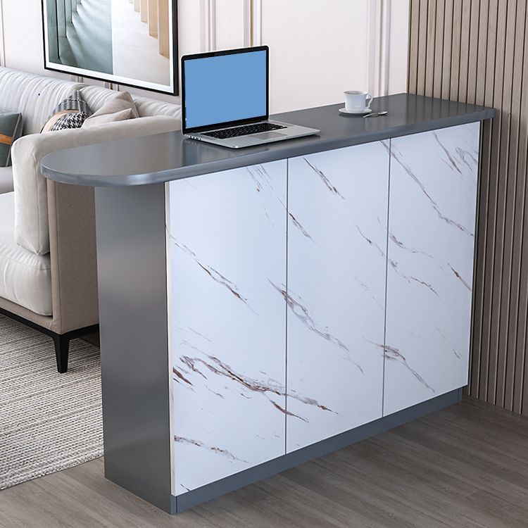 Table à manger contemporaine en bois top bar avec rangement pour le salon