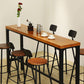 1/4/7 Pieces Modern Rectangular Bar Table Set Wooden Counter Table with High Stools Clearhalo 'Bar Furniture' 'furn' 'furn_home_bar_bar_sets' 'Furniture' 'Home Bars & Bar Sets' 'home_bar_bar_sets' 'Kitchen & Dining Furniture' 1200x1200_2e5a80f0-4b33-4184-8ef0-11bbf774549b
