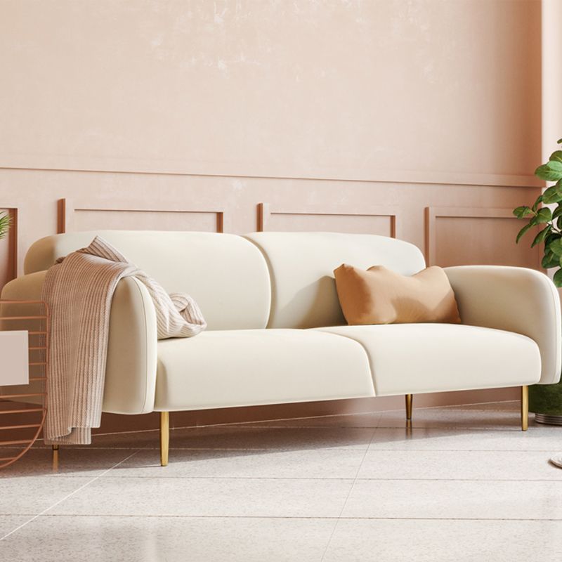 Transitional Modern Tight Back Sofa 29.53"High Velvet Rolled Arm Sofa for Living Room Clearhalo 'furn' 'furn_sofas' 'Furniture' 'furniture_sofas' 'kitchen' 'kitchen_sofas' 'Living Room Furniture' 'Sofa' 'sofas' 1200x1200_2e5e39e0-21e8-42a1-9cb8-d515df80bb9f