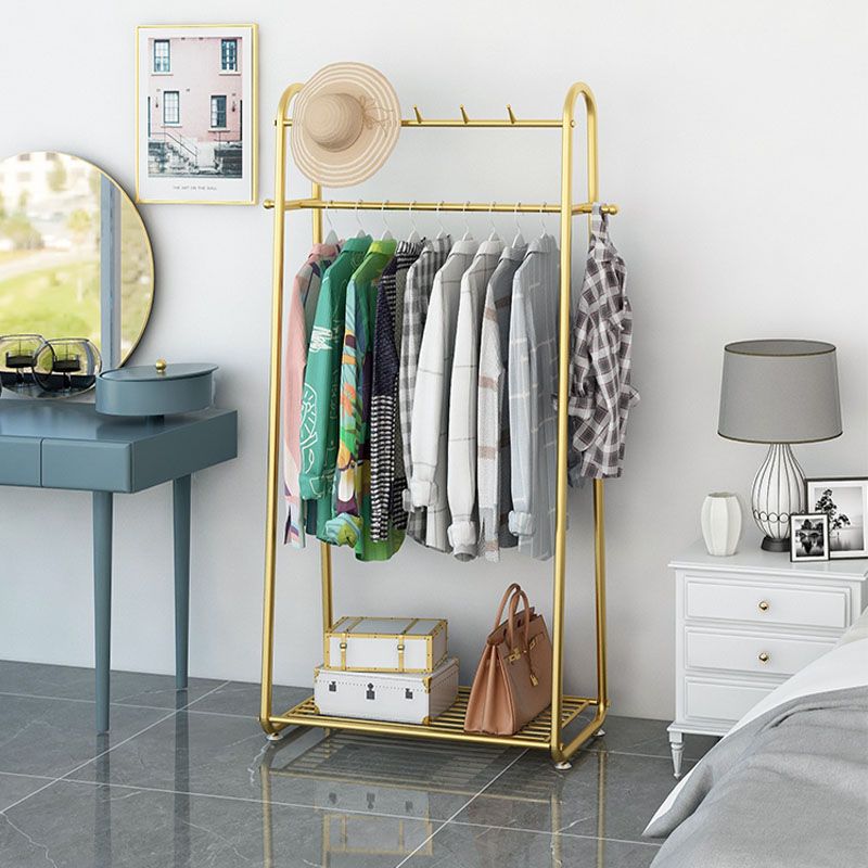 Perchero de suelo minimalista moderno con soporte de pasillo de metal para el hogar