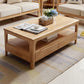 Modern 4 Legs with Storage Drawers Rectangular Single Coffee Table Clearhalo 'Coffee & Accent Tables' 'Coffee Tables' 'coffee_tables' 'furn' 'furn_coffee_tables' 'Furniture' 'Living Room Furniture' 1200x1200_2e5ea6b6-8dac-4f87-9b8f-ff21c09804d4