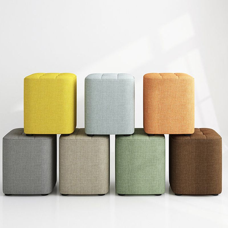 Square Pouf Ottoman Solid Color Tufted Fabric Fade Resistant Contemporary Pouf Clearhalo 'furn' 'furn_ottomans_poufs' 'Furniture' 'Living Room Furniture' 'Ottomans & Poufs' 'ottomans_poufs' 1200x1200_2e601f2a-8ff0-48e0-b805-b6f204c0e0c4