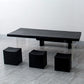 Modern Rectangle Dining Table Black Pine Solid Wood Top Dining Site Table Clearhalo 'Dining Tables & Seating' 'Dining Tables' 'dining_table' 'furn' 'furn_dining_table' 'Furniture' 'furniture_dining_table' 'Kitchen & Dining Furniture' 1200x1200_2e6050b0-c592-4e9d-8f0e-6344fd676f1c