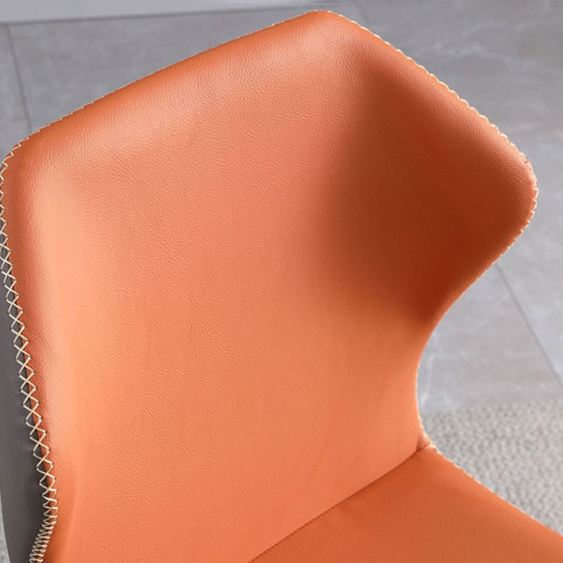 Industrial Metal Dining Room Chairs Armless Wingback Side Chair (Set of 2) Clearhalo ' kitchen&dining_furn' 'Dining Chairs' 'Dining Tables & Seating' 'dining_chair' 'furn' 'furn_dining_chair' 'Furniture' 'furniture_dining_chair' 'Kitchen & Dining Furniture' 'kitchen' 1200x1200_2e615515-428a-48dc-bed9-b50a89417f9f