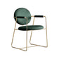 Modern Style Indoor Arm Chair Open Back Metal Upholstered Single Dining Room Chair Clearhalo ' kitchen&dining_furn' 'Dining Chairs' 'Dining Tables & Seating' 'dining_chair' 'furn' 'furn_dining_chair' 'Furniture' 'furniture_dining_chair' 'Kitchen & Dining Furniture' 'kitchen' 1200x1200_2e64e19b-0093-4c23-89bc-a25713d7c244
