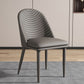 Contemporary Faux Leather Chair Armless Side Chairs with Metal Legs for Kitchen