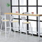 Industrial Rectangle Bar Table Set 1/4/5/7 Pieces Solid Wood Pub Set Clearhalo 'Bar Furniture' 'furn' 'furn_home_bar_bar_sets' 'Furniture' 'Home Bars & Bar Sets' 'home_bar_bar_sets' 'Kitchen & Dining Furniture' 1200x1200_2e69e5d8-cb07-4edb-97f6-4e54089f1700