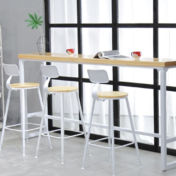 Industrial Rectangle Bar Table Set 1/4/5/7 Pieces Solid Wood Pub Set Clearhalo 'Bar Furniture' 'furn' 'furn_home_bar_bar_sets' 'Furniture' 'Home Bars & Bar Sets' 'home_bar_bar_sets' 'Kitchen & Dining Furniture' 1200x1200_2e69e5d8-cb07-4edb-97f6-4e54089f1700