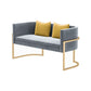 Smoking -Arm -Sofa 24,80 "W x 28,35" H Velvet Sofa Standard -Sofa