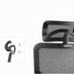 Chaise de bureau rotative en maille avec dossier haut noir, chaise de travail avec roulettes
