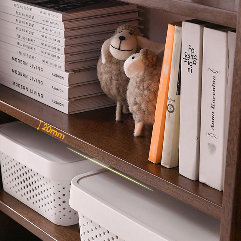 Bibliothèque en bois à échelle de librairie à dos moderne avec étagères avec étagères