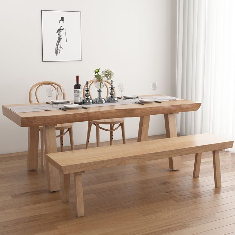 Modern 1/2/4/5/6 Pieces Rectangle Dining Set Solid Wood Dining Table with Chairs Clearhalo 'Dining Room Sets' 'Dining Tables & Seating' 'dining_room_set' 'furn' 'furn_dining_room_set' 'Furniture' 'furniture_dining_room_set' 'Kitchen & Dining Furniture' 'kitchen&dining_furn' 'kitchen' 1200x1200_2e6d990c-3413-450b-b4f2-0ffe8c764d85
