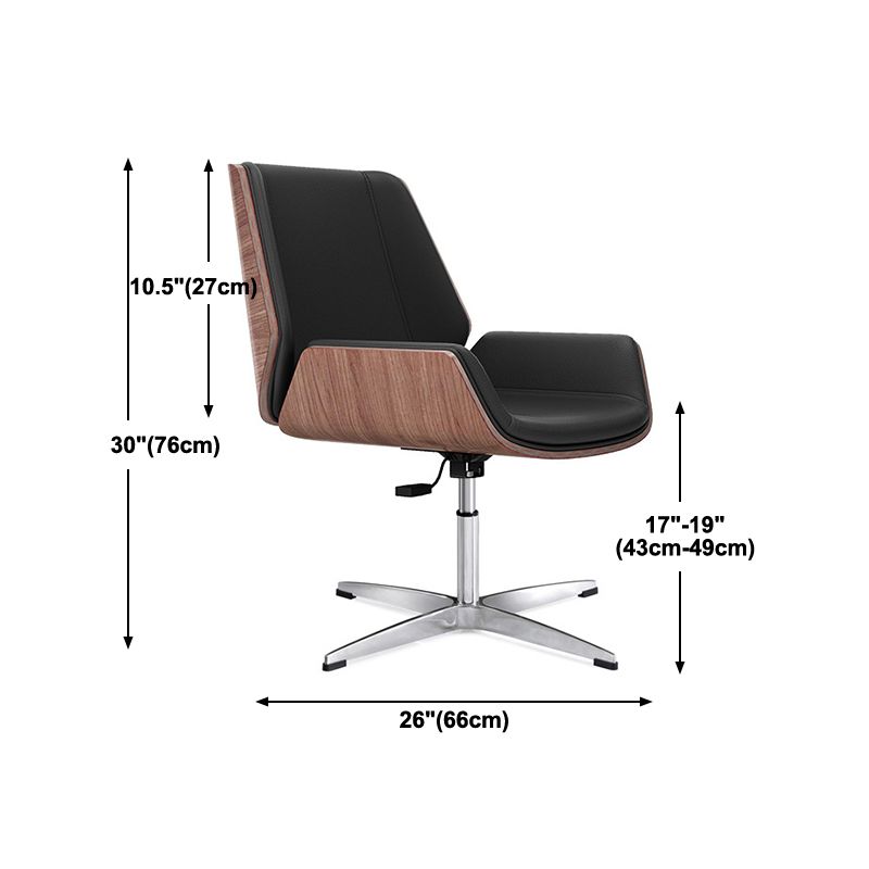 Executive Ergonomic Desk Chair Silver Metal Frame Modern Office Chair Clearhalo 'furn' 'furn_office_chair' 'Furniture' 'furniture_office_chair' 'Office Chairs' 'Office Furniture' 'office_chair' 1200x1200_2e6e9cd8-5568-47e1-b897-0d4bbab8742b