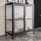 Glass Door Display Cabinet Industrial Storage Cabinet for Living Room Clearhalo 'Display & China Cabinets' 'display_china_cabinets' 'furn' 'furn_display_china_cabinets' 'Furniture' 'Kitchen & Dining Furniture' 1200x1200_2e70e5ca-374f-4cca-b600-e4f7dc33ab0d