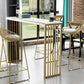 Industrial Bar Table Rectangle Sled Base Bar Height Pub Table for Home Clearhalo 'Bar Furniture' 'Bar Tables' 'bar_tables' 'furn' 'furn_bar_tables' 'Furniture' 'Kitchen & Dining Furniture' 1200x1200_2e71229d-018a-42d8-9811-cb9def38161d