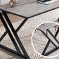 Modern Stone Top Dinette Set 1/2 Pieces Rectangle Dining Table Set in Grey Clearhalo 'Dining Room Sets' 'Dining Tables & Seating' 'dining_room_set' 'furn' 'furn_dining_room_set' 'Furniture' 'Kitchen & Dining Furniture' 1200x1200_2e712e7a-c053-4a34-910b-f6109bd2318e