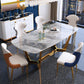 Glam Style Dining Sintered Stone Table Dining Rectangle Table for Kitchen Clearhalo 'Dining Tables & Seating' 'Dining Tables' 'dining_table' 'furn' 'furn_dining_table' 'Furniture' 'Kitchen & Dining Furniture' 1200x1200_2e716592-7ee3-433b-8e5b-b8e5edbbbea1