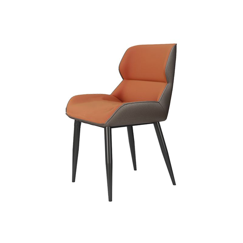 Modern Style Parsons Dining Chair Faux Leather Armless Dining Chair Clearhalo 'Dining Chairs' 'Dining Tables & Seating' 'dining_chair' 'furn' 'furn_dining_chair' 'Furniture' 'Kitchen & Dining Furniture' 1200x1200_2e72e6a8-03c1-4dcb-8546-76eddfd8e57c