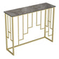 Console in pietra glam tavolo da 12 "w -rettangolo di accento per la sala