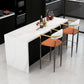 Scandinavian Home Velvet Counter Stool Matte Finish Footrest Stool Clearhalo 'Bar Furniture' 'Bar Stools' 'bar_stools' 'furn' 'furn_bar_stools' 'Furniture' 'furniture_bar_stools' 'Kitchen & Dining Furniture' 1200x1200_2e7632aa-6448-43ea-993f-6df2c9e8d41a